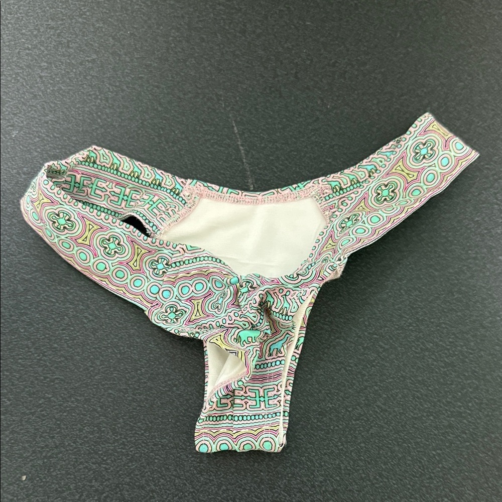 Colorful Patterned Bikini Bottom - Picture 3 of 3